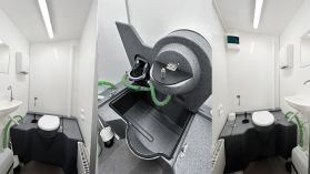 Double portable toilet 300L