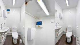 Double portable toilet keramisk