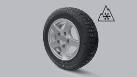 Vinterdekk med pigger m/alufelg 155R12C